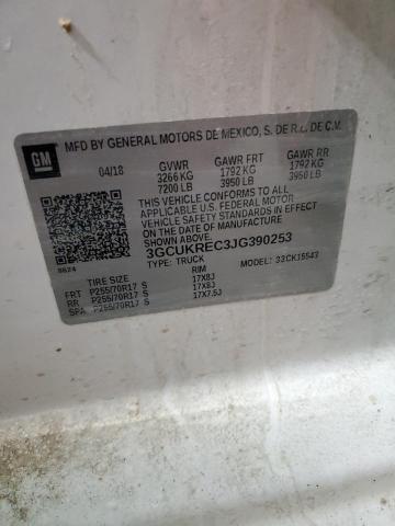 2018 CHEVROLET SILVERADO 3GCUKREC3JG390253