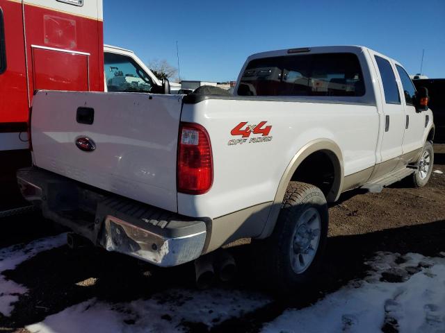 FORD F350 SRW S 2008 white  diesel 1FTWW31R58EA96004 photo #4
