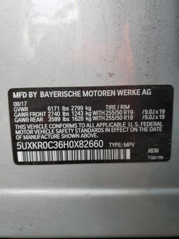 2017 BMW X5 XDRIVE3 - 5UXKR0C36H0X82660