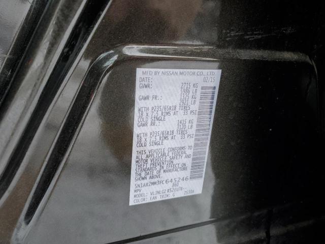 2015 NISSAN PATHFINDER 5N1AR2MM3FC645246