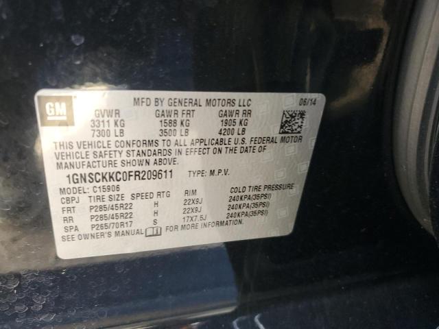 2015 CHEVROLET SUBURBAN C - 1GNSCKKC0FR209611