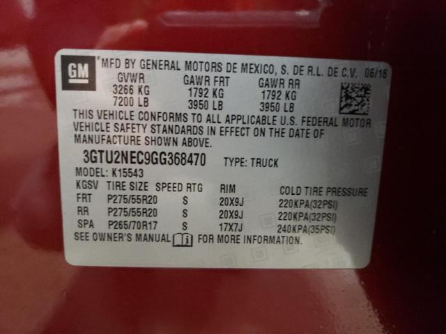 2016 GMC SIERRA K15 - 3GTU2NEC9GG368470
