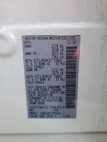 2015 NISSAN ROGUE S 5N1AT2MK7FC798454