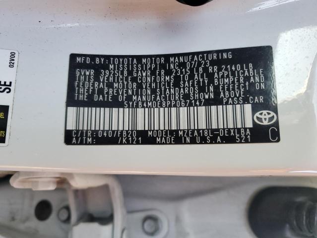 2023 TOYOTA COROLLA LE 5YFB4MDE8PP067147