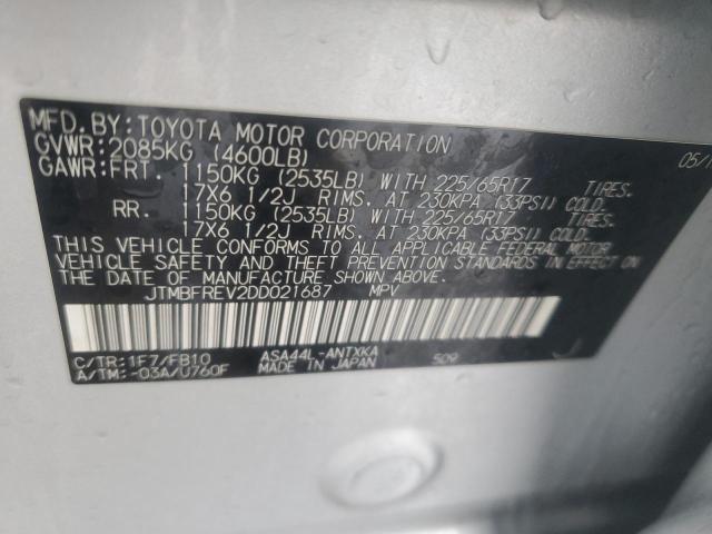 2013 TOYOTA RAV4 LE - JTMBFREV2DD021687