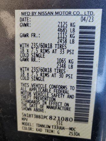2023 NISSAN ROGUE SV 5N1BT3BB1PC821080