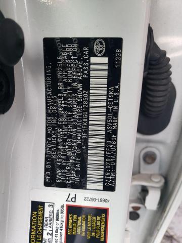 2016 TOYOTA CAMRY LE 4T1BF1FK8GU128507