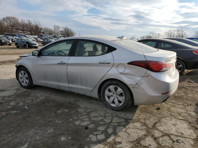 HYUNDAI ELANTRA SE 2016 silver  gas 5NPDH4AE9GH783120 photo #3