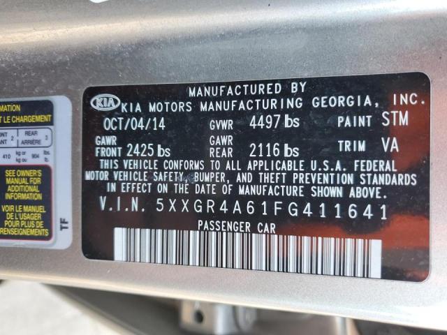 2015 KIA OPTIMA SX - 5XXGR4A61FG411641