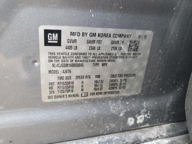2019 BUICK ENCORE ESS KL4CJGSM1KB850045