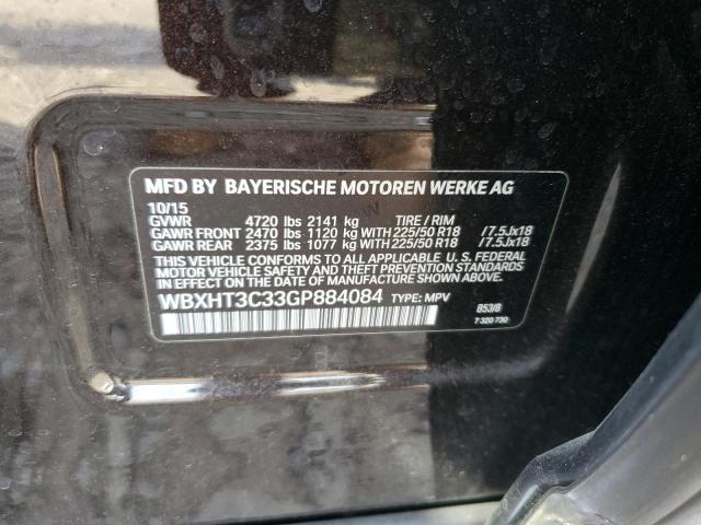 2016 BMW X1 XDRIVE2 - WBXHT3C33GP884084