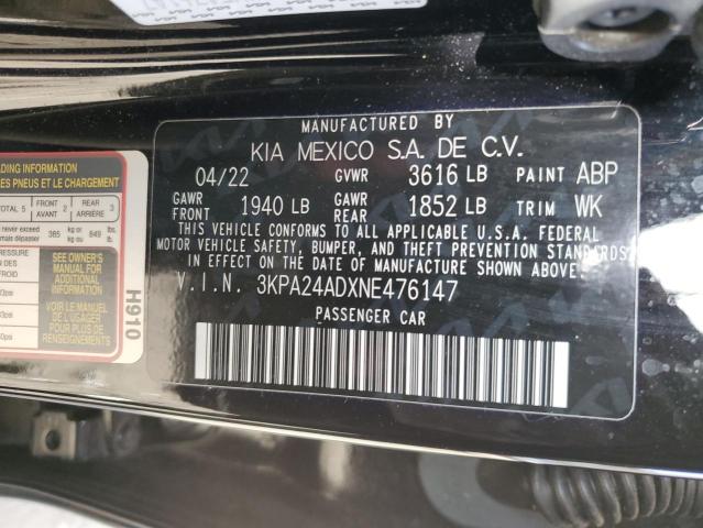 2022 KIA RIO LX - 3KPA24ADXNE476147