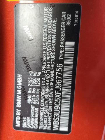 2015 BMW M4 - WBS3U9C5XFJ967756