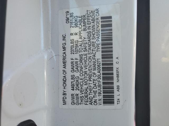 2020 ACURA TLX - 19UUB1F30LA006271