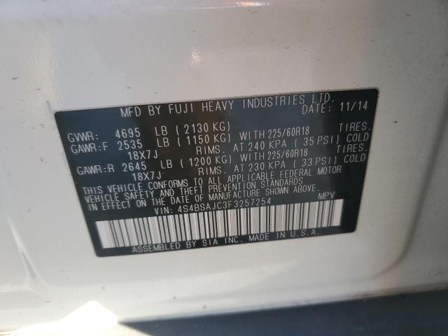 2015 SUBARU OUTBACK 2. - 4S4BSAJC3F3257254