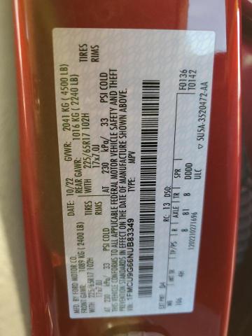 2022 FORD ESCAPE SE - 1FMCU9G66NUB83349