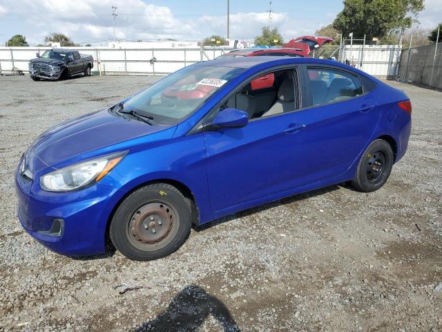 HYUNDAI ACCENT GLS 2013 blue  gas KMHCT4AE8DU363100 photo #1