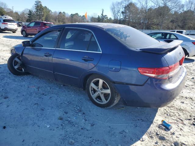 HONDA ACCORD EX 2003 blue  gas 1HGCM56603A019190 photo #3