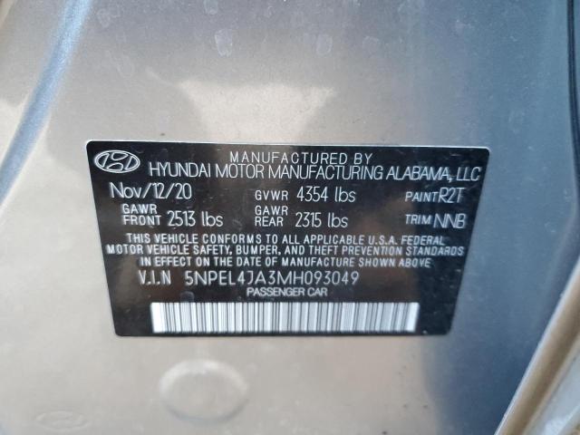 2021 HYUNDAI SONATA SEL - 5NPEL4JA3MH093049