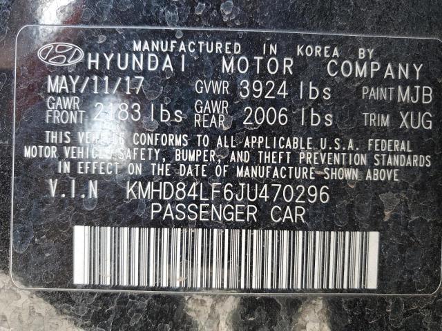 2018 HYUNDAI ELANTRA SE - KMHD84LF6JU470296