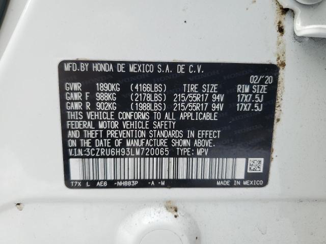 2020 HONDA HR-V TOURI 3CZRU6H93LM720065