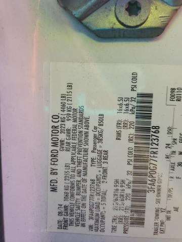 2015 FORD FUSION S - 3FA6P0G77FR123768