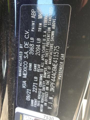 2021 KIA FORTE GT 3KPF44AC6ME411575