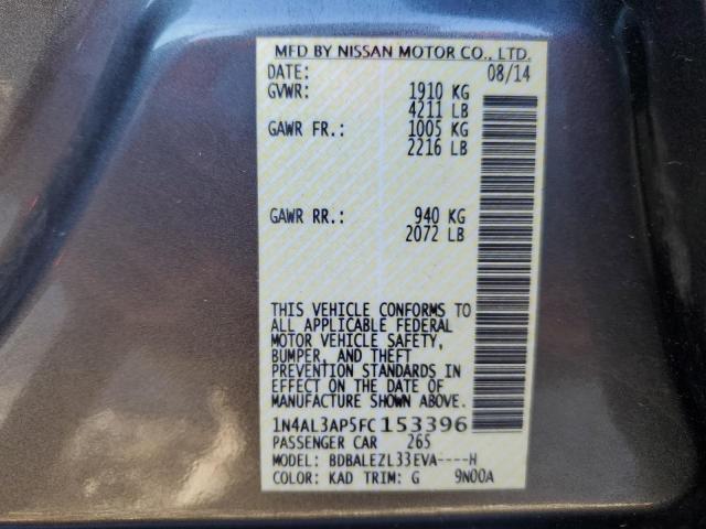 2015 NISSAN ALTIMA 2.5 - 1N4AL3AP5FC153396