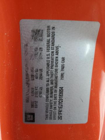 2g1fk1ej7c9183654 - 2012 Chevrolet camaro 2ss - #41752705
