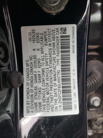 2020 HONDA CIVIC SPOR - 2HGFC2F80LH557762