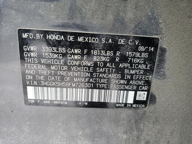 2015 HONDA FIT LX 3HGGK5H58FM726301