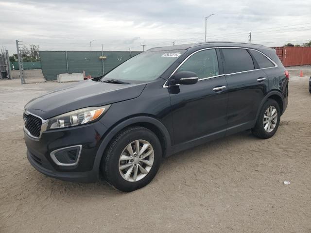 KIA SORENTO LX 2016 black  gas 5XYPG4A38GG171688 photo #1