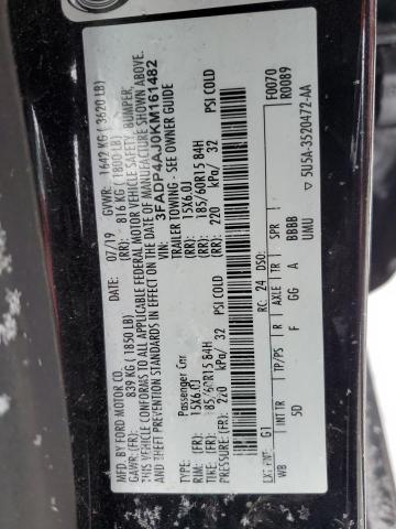 2019 FORD FIESTA S - 3FADP4AJ0KM161482