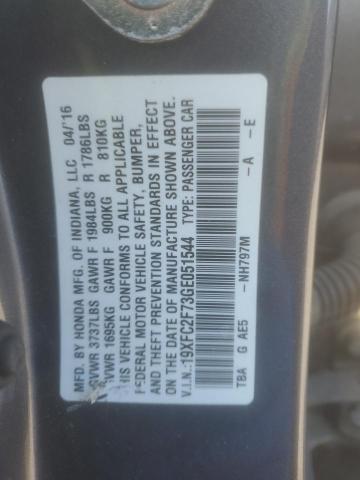 2016 HONDA CIVIC EX 19XFC2F73GE051544
