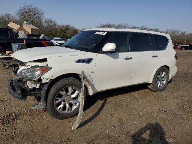 INFINITI QX80 2014 white 4dr spor gas JN8AZ2NE7E9067972 photo #1