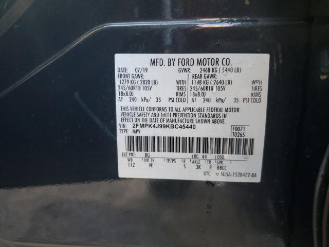 2019 FORD EDGE SEL - 2FMPK4J99KBC45440