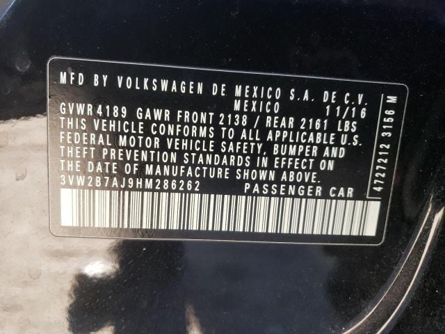 2017 VOLKSWAGEN JETTA S - 3VW2B7AJ9HM286262