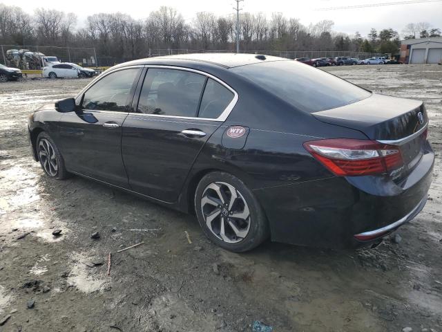 HONDA ACCORD EXL 2016 black  gas 1HGCR3F87GA001623 photo #3