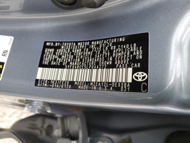 2020 TOYOTA COROLLA SE - 5YFS4RCE5LP044272