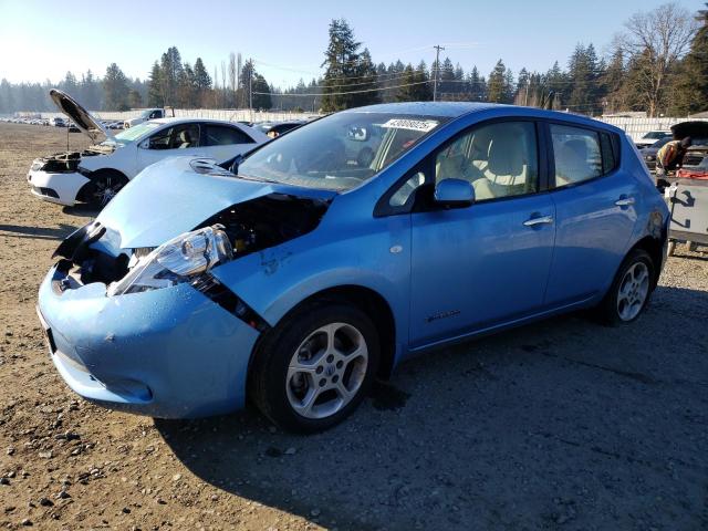 NISSAN LEAF SV 2012 blue  electric JN1AZ0CP1CT027183 photo #1