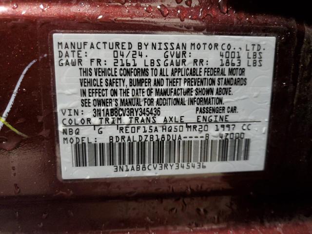 2024 NISSAN SENTRA SV 3N1AB8CV3RY345436