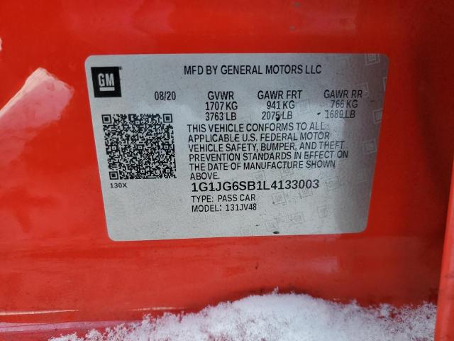 2020 CHEVROLET SONIC #3270824427