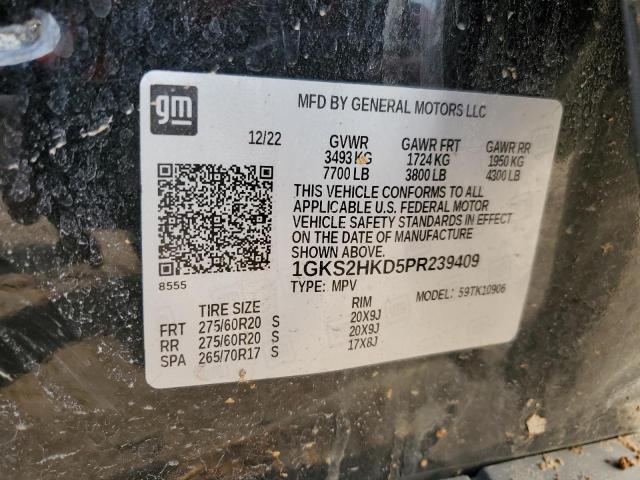 2023 GMC YUKON XL K - 1GKS2HKD5PR239409