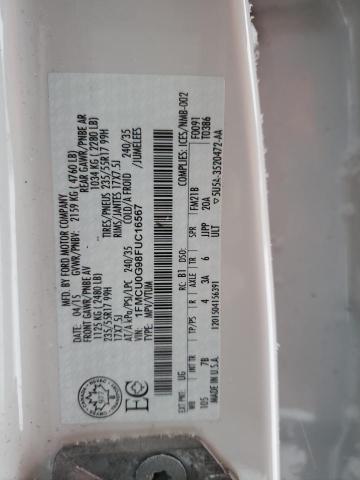 2015 FORD ESCAPE SE 1FMCU0G98FUC16567