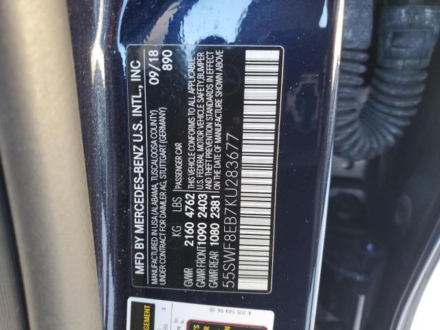 2019 MERCEDES-BENZ C 300 4MAT 55SWF8EB7KU283677