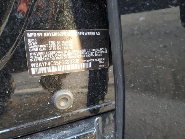 2015 BMW 740 LXI WBAYF4C55FGS99336