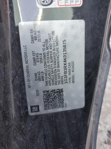 2019 CHEVROLET CAMARO LS - 1G1FB1RX4K0135875