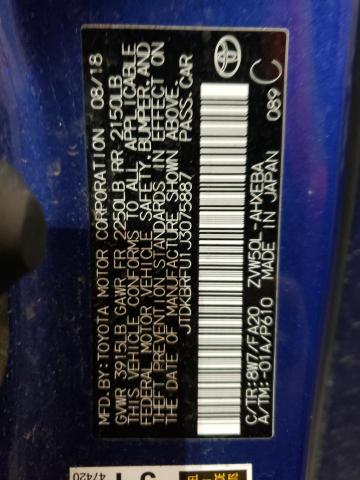 2018 TOYOTA PRIUS - JTDKBRFU1J3075887