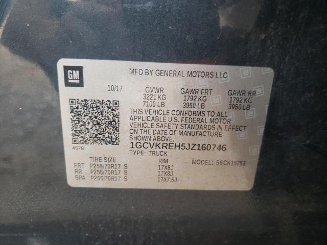 2018 CHEVROLET SILVERADO - 1GCVKREH5JZ160746