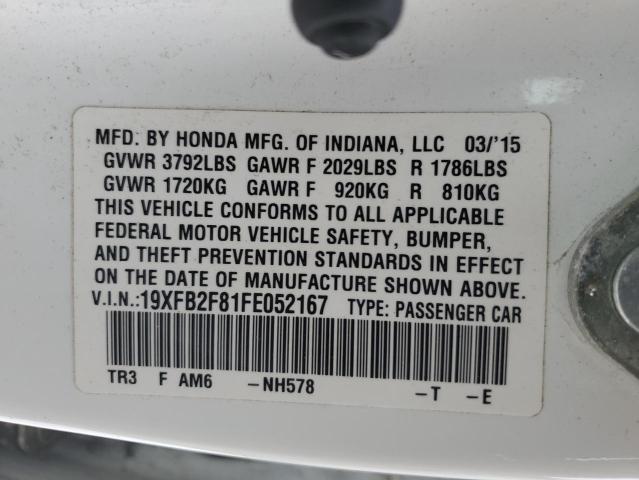 2015 HONDA CIVIC EX - 19XFB2F81FE052167